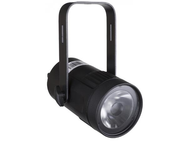 BRITEQ COB spot, 15W, RGBW, 4° Sort, 10° & 45° filter inkl. DMX