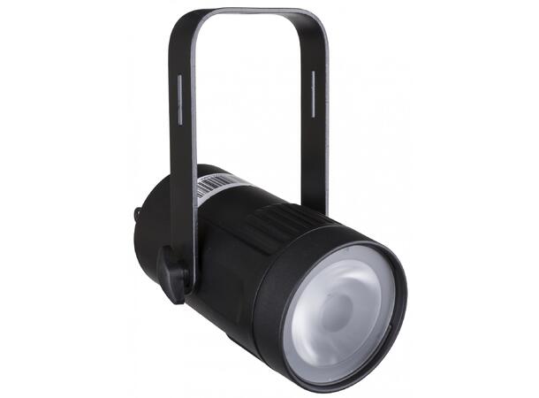 BRITEQ COB spot, 15W, RGBW, 4° Sort, 10° & 45° filter inkl. DMX