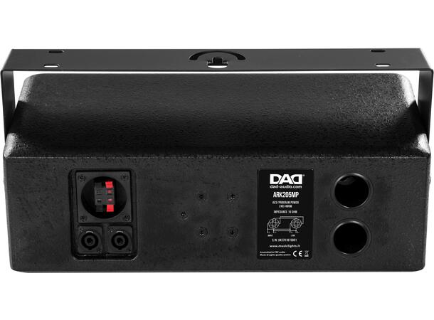 DAD ARK205MP 2-veis høyttaler, 2x5" Sort. 240W/16ohm. Maks SPL 119dB