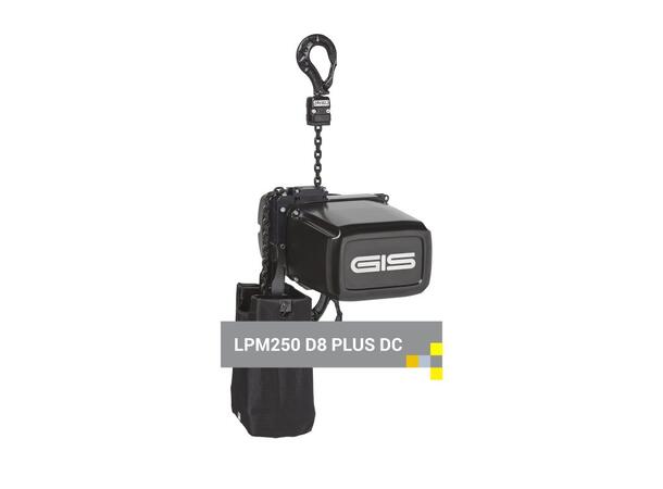 GIS Talje LPM250 D8+ DC 0,25t 400V/3 HOL12m, 1f, 4m/min, 0lim, 2br, FEM 2m