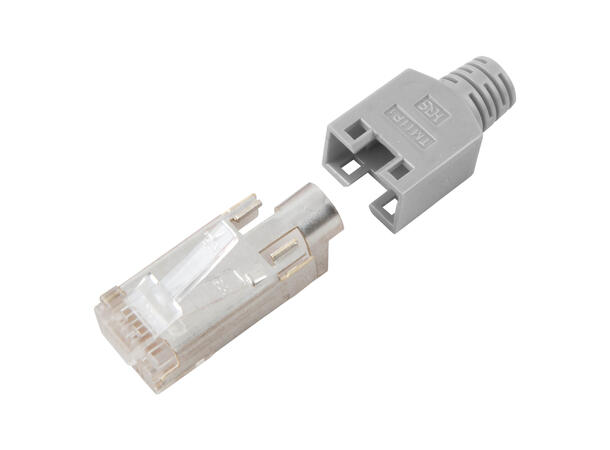 HIROSE RJ45C5E-SW Cat5.e, 150MHz 10 stk, Sort, Maks kabel Ø5.8.mm