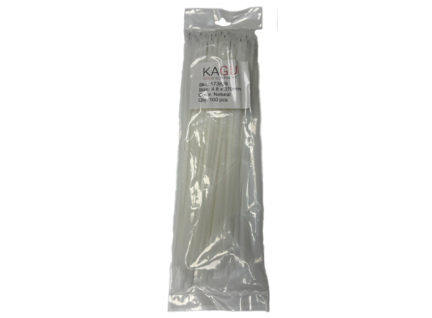 KAGU Strips 4.8 x 370mm 100stk, Hvit