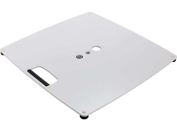K&M 26715 Baseblate L 550 x 550mm, 13.5kg, Hvit