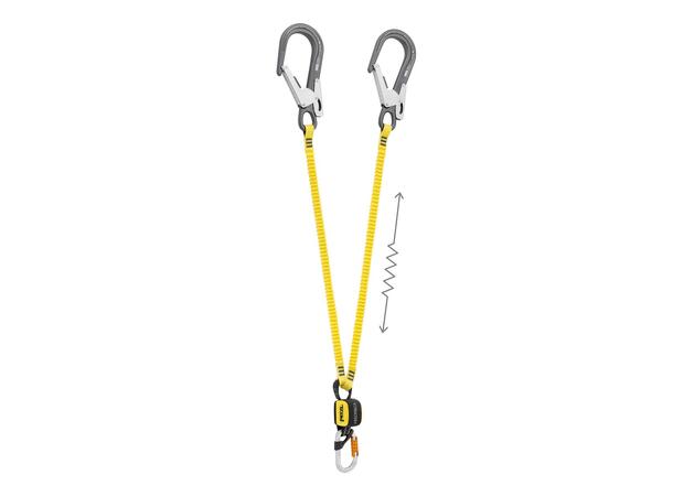 PETZL ABSORBICA-Y FLEX MGO Fangline Eur. vers, dobbel, m/falldemper 150cm