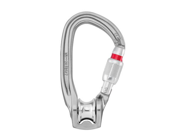 PETZL P75 SL Rollclip Z Karabinkrok 20kN, grå, aluminium,Screwlock