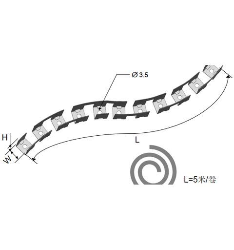SBL Neoflex360 Mounting strip 5m, Formbar