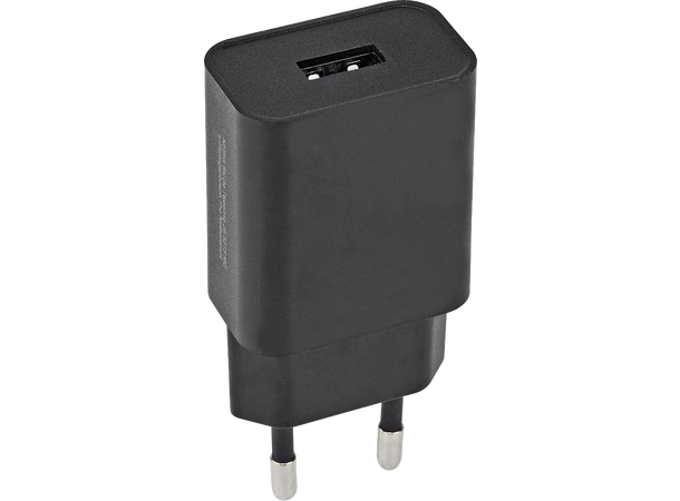 SBL Strømforsyning USB-A 5V, 2,4A, Sort