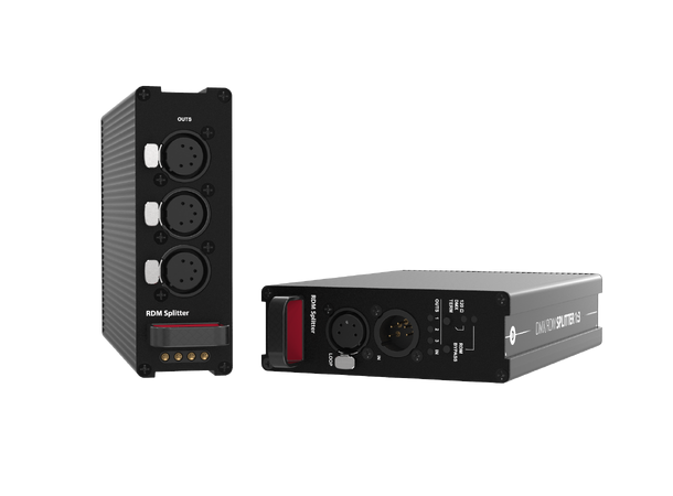 THEATRIXX Splittermodul DMX / RDM 1:3 1 x 5p inn, 3 x 5p ut, RDM, XVVRF