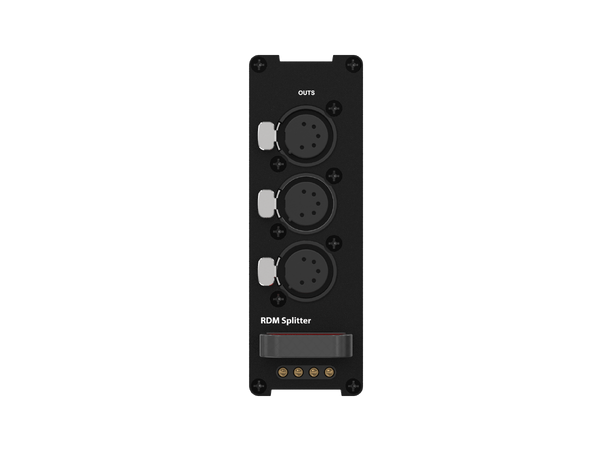 THEATRIXX Splittermodul DMX / RDM 1:3 1 x 5p inn, 3 x 5p ut, RDM, XVVRF