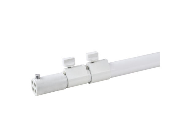 WENTEX 89334 Telescopic upright - 3way 180(h)-->400(h)cm, White (powder coated)