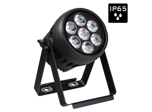 BRITEQ BTI-AKKUBEAMER LED-Par 7 x 10W RGBL LED, Batteridrift, IP65