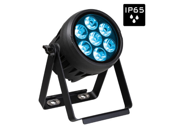 BRITEQ BTI-AKKUBEAMER LED-Par 7 x 10W RGBL LED, Batteridrift, IP65