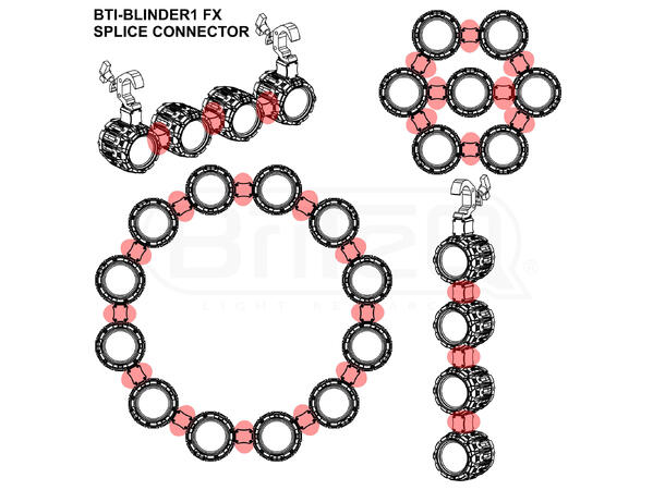 BRITEQ BTI-Blinder1 Splice connector Passer BTI-Blinder1 FX