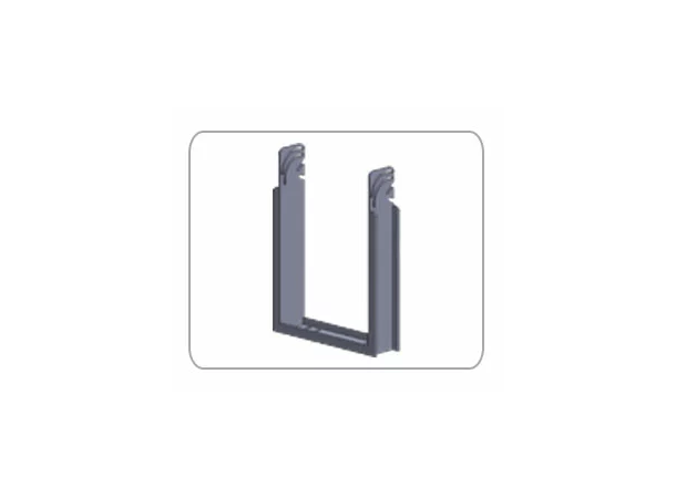 LYNX UBR-VCPS210 U-brakett, sort Vertical,  CPS-210/P