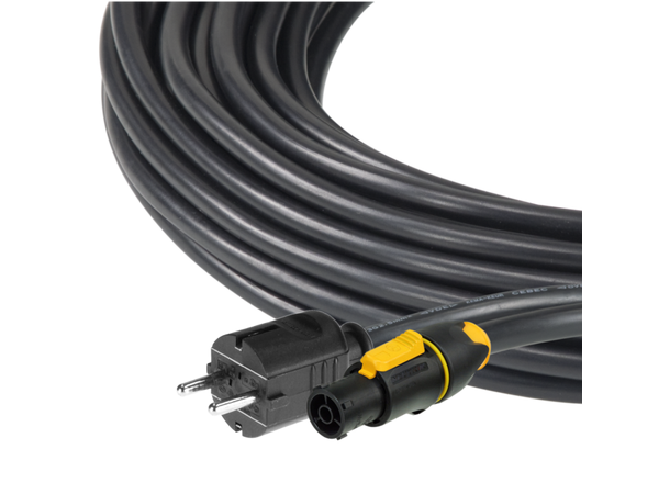 PROLIGHTS 9533FXWL20 strømkabel true1 20 meter. Schuko-powercon true1 3x 2,5mm