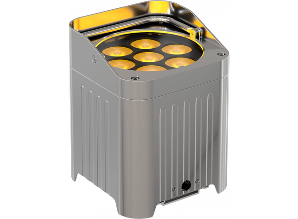 PROLIGHTS Smart BatPlus NEO, IP65 7 x 10W RGB+WW LED, 11°, CRMX, Chrome