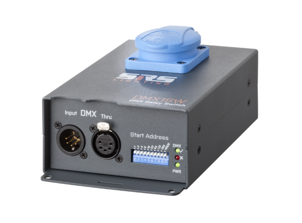 SRS DMX Switch 1 x 16A 5-pin DMX. True1 Inn, Schuko Ut