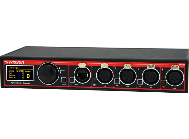 SWISSON XND-4B5 Ethernet DMX Node Box, DMX / Art-Net, XLR, 5pin
