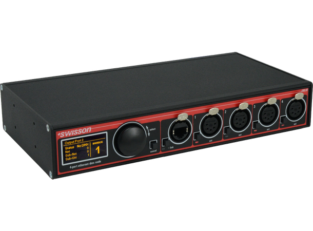 SWISSON XND-4B5 Ethernet DMX Node Box, DMX / Art-Net, XLR, 5pin
