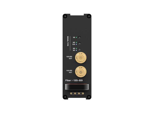 THEATRIXX Konvertermodul Fiber - 12G-SDI SM, OpticalCon Quad, 12G-SDI ut, XVVRF