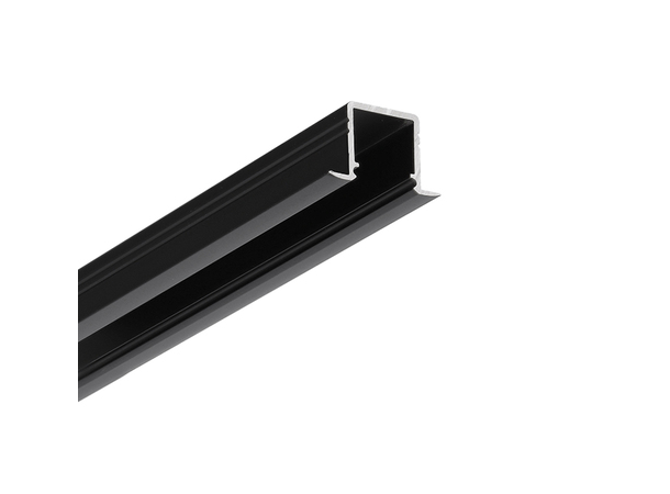 TOPMET Aluprofil SMART-IN10_C2 18,8x12mm 2m, Sort, Opal click diffusor
