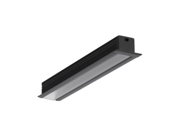 TOPMET Aluprofil SMART-IN10_C2 18,8x12mm 2m, Sort, Opal click diffusor