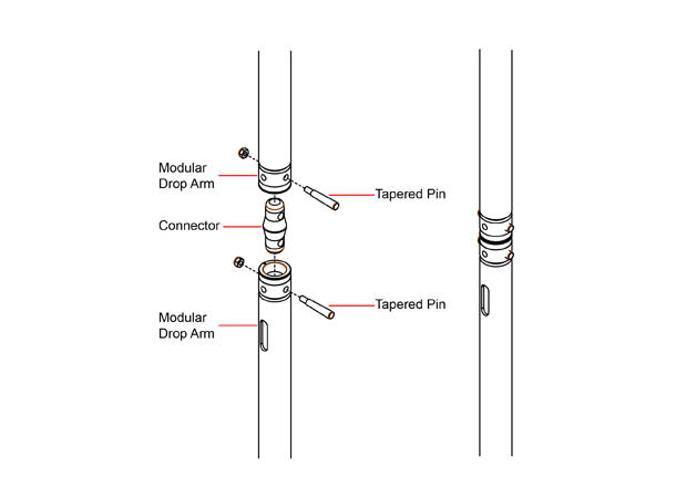 DOUGHTY Tapered pin For half connector and connector 