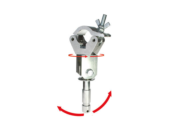 DOUGHTY spigotclamp Big Ben Ø48-51mm WLL 200kg, alu, leddet 28mm spigot han