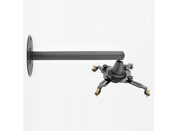EUROMET Veggfeste for projektor Mørk grå. Maks last 10Kg. 415mm arm