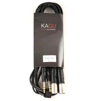 KAGU 2 x XLR hun til 2 X TRS jack 10 meter