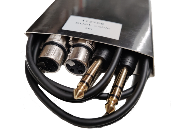 KAGU 2 x XLR hun til 2 X TRS jack 2 meter