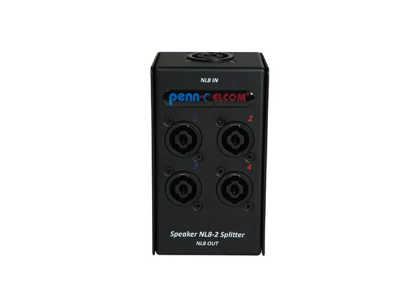 PENN ELCOM 4-Way Speakon splitter Feedthru