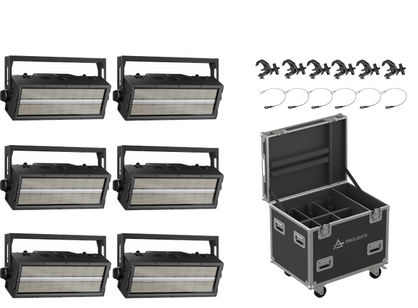 PROLIGHTS Sunblast FLX Tourpack 6xSUNBLASTFLX, Flight, 6xClamp, 6xWire