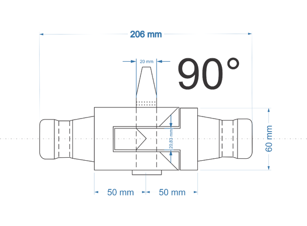 PROLYTE CCS7-H-90 Hengsel  90°