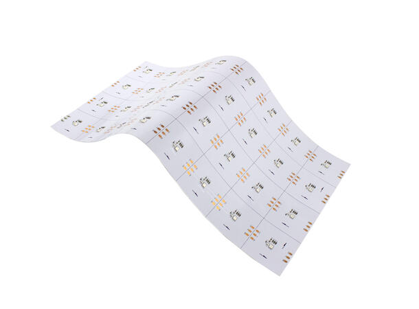 SBL 24V SPI-RGB LED Flex panel, Hvit PCB 240 x 480mm, CV, 32stk LED, 500lm/m, 20W
