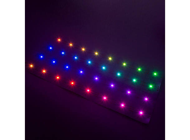 SBL 24V SPI-RGB LED Flex panel, Hvit PCB 240 x 480mm, CV, 32stk LED, 500lm/m, 20W