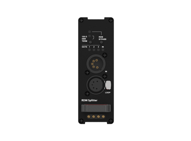 THEATRIXX Splittermodul DMX / RDM 1:3 1 x 3p inn, 3 x 3p ut, RDM, XVVRF