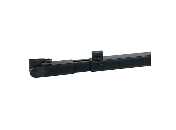 WENTEX 89340 Telescopic drape support 90(l)-->120(l)cm, Black (powder coated)