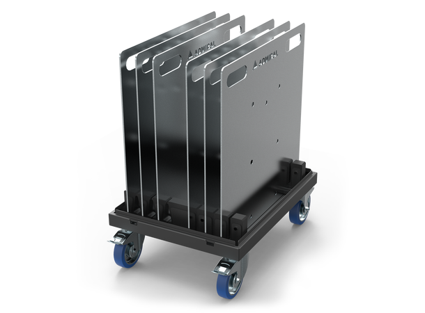 ADMIRAL Baseplate Dolly 80cm 4 x 10mm, 4 x 160mm Svivelhjul med brems