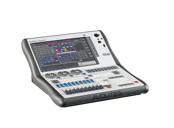 AVOLITES Quartz Console 16 Univers, 4 DMX, 10 fadere, 12" touch