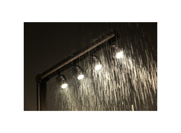 BRITEQ BTI-AKKUPOLE Utebelysning, IP64 4 x 5W WW LED, 3200K, Batteridrift, Sort