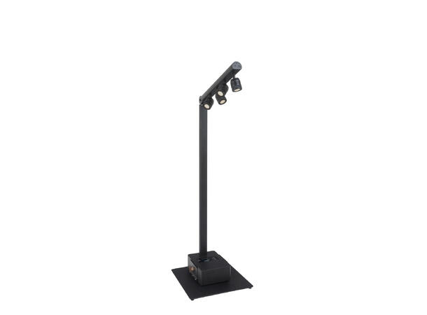 BRITEQ BTI-AKKUPOLE Utebelysning, IP64 4 x 5W WW LED, 3200K, Batteridrift, Sort