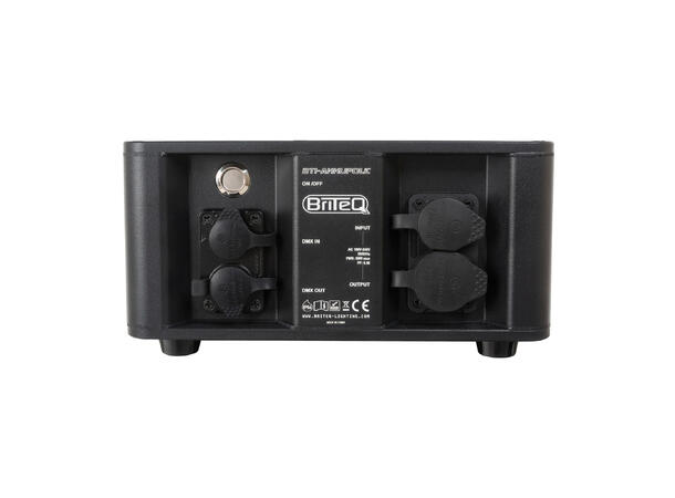 BRITEQ BTI-AKKUPOLE Utebelysning, IP64 4 x 5W WW LED, 3200K, Batteridrift, Sort