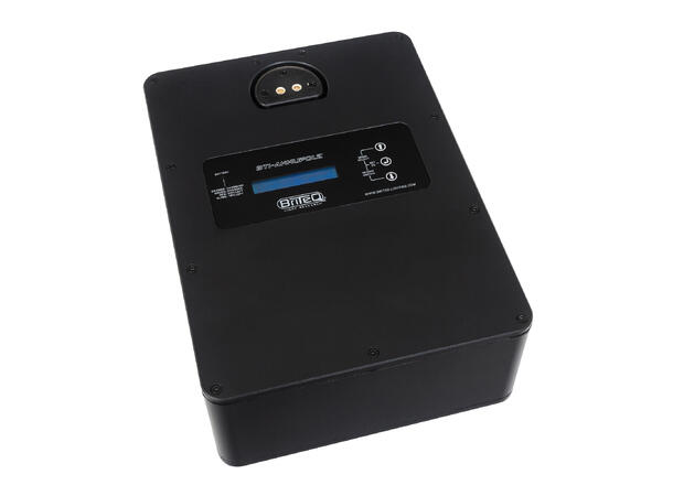 BRITEQ BTI-AKKUPOLE Utebelysning, IP64 4 x 5W WW LED, 3200K, Batteridrift, Sort