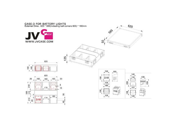 BRITEQ Flightcase BT-Acculite 6 x BT-Acculite