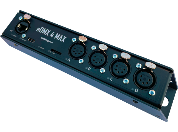 DMX KING eDMX4 MAX 3pin DMX Node 3Pin XLR, 4 x DMX512 in/out