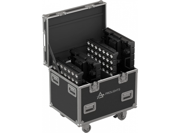 PROLIGHTS HALUPIXDUOpack LED Matrix Pack 4xHALUPIXDUO, Flightcase