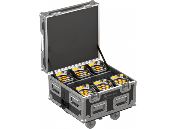 PROLIGHTS Smart BatPlus NEO Pack, IP65 6 x Smart BatPlus Neo, Flight med lading
