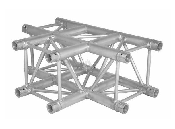 PROLYTE H30V-C017-L050 Firkant hjørne 50cm, 3-Veis T, Sort, Ø48x3mm