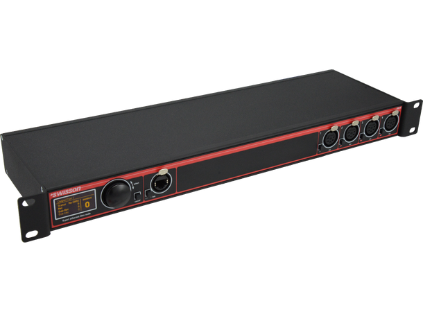 SWISSON XND-4R3 Ethernet DMX Node 19", DMX / Art-Net, XLR, 3pin